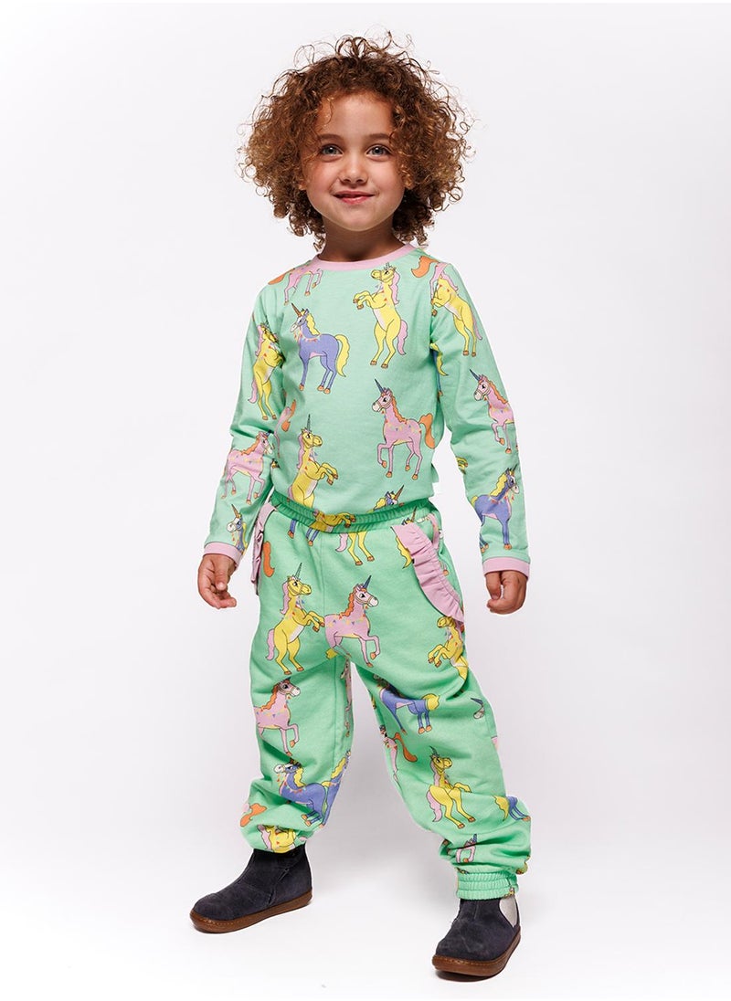 Pants with unicorns