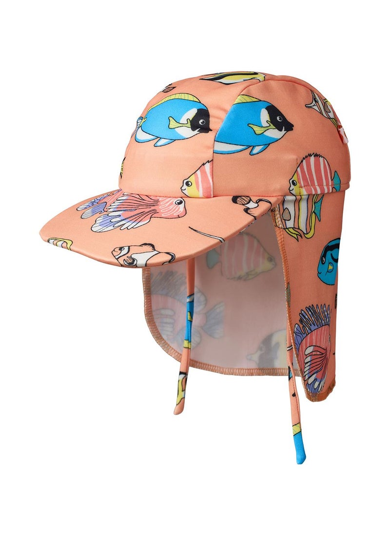 UV50 sun hat with fish
