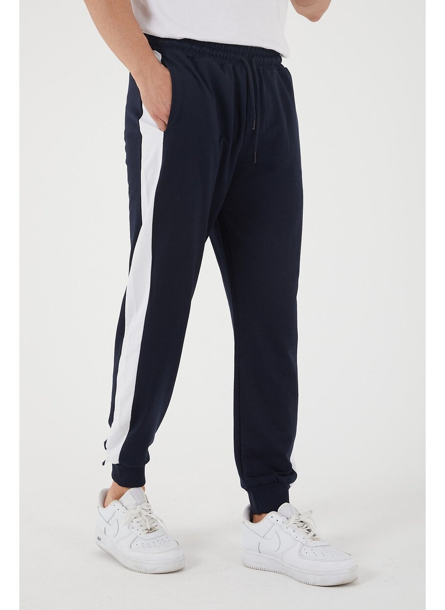 Twenty3 Men Regular Side Paneled Hem Ribbed Pocket Sweatpants