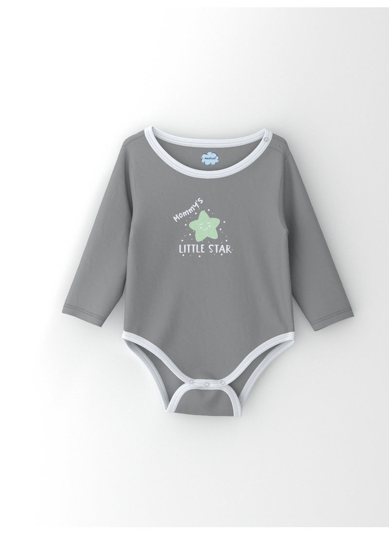 Nautinati Girls' Cotton Printed Pack of 2 Bodysuit