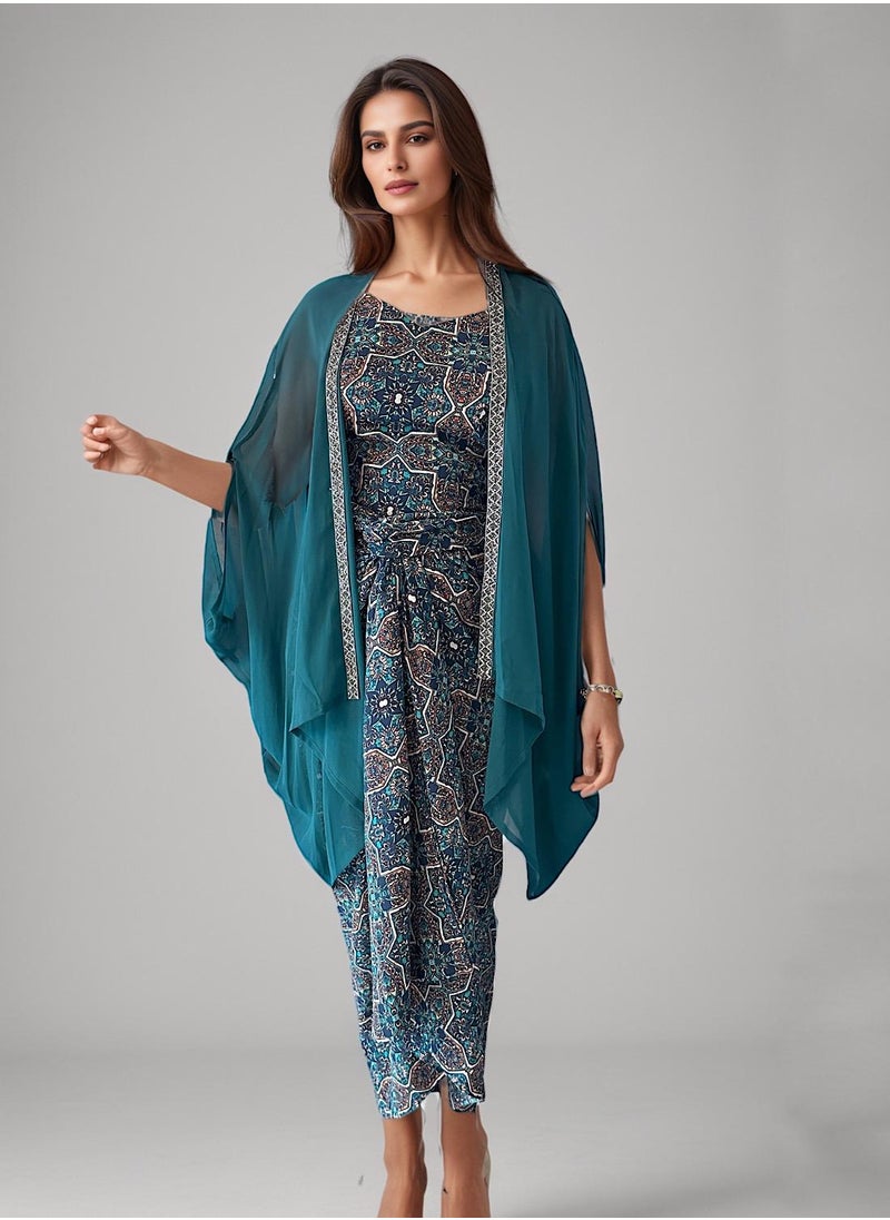 cape skirt set