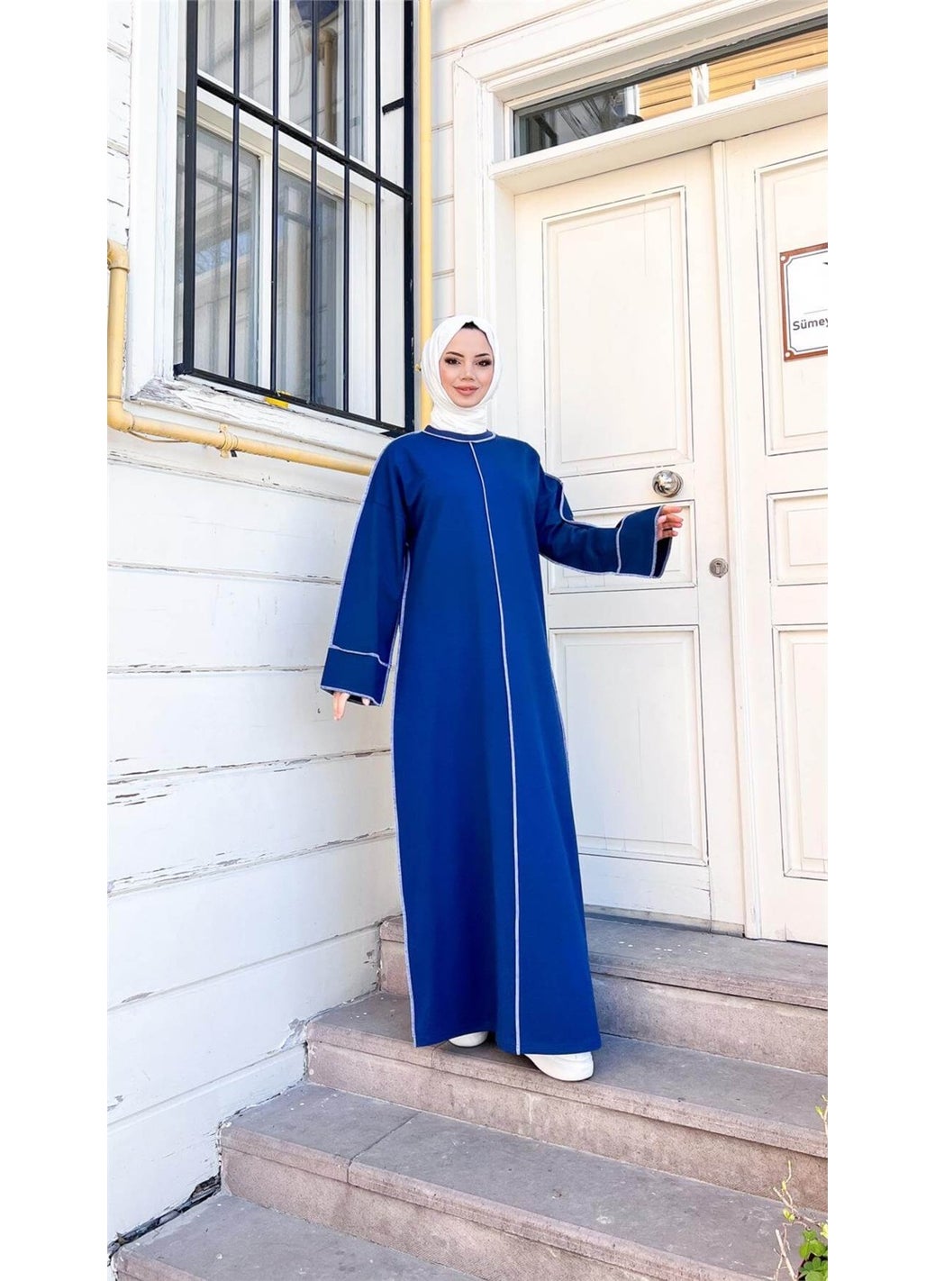 Mevlana Oversize Cotton Dress - 71167.006 - Indigo