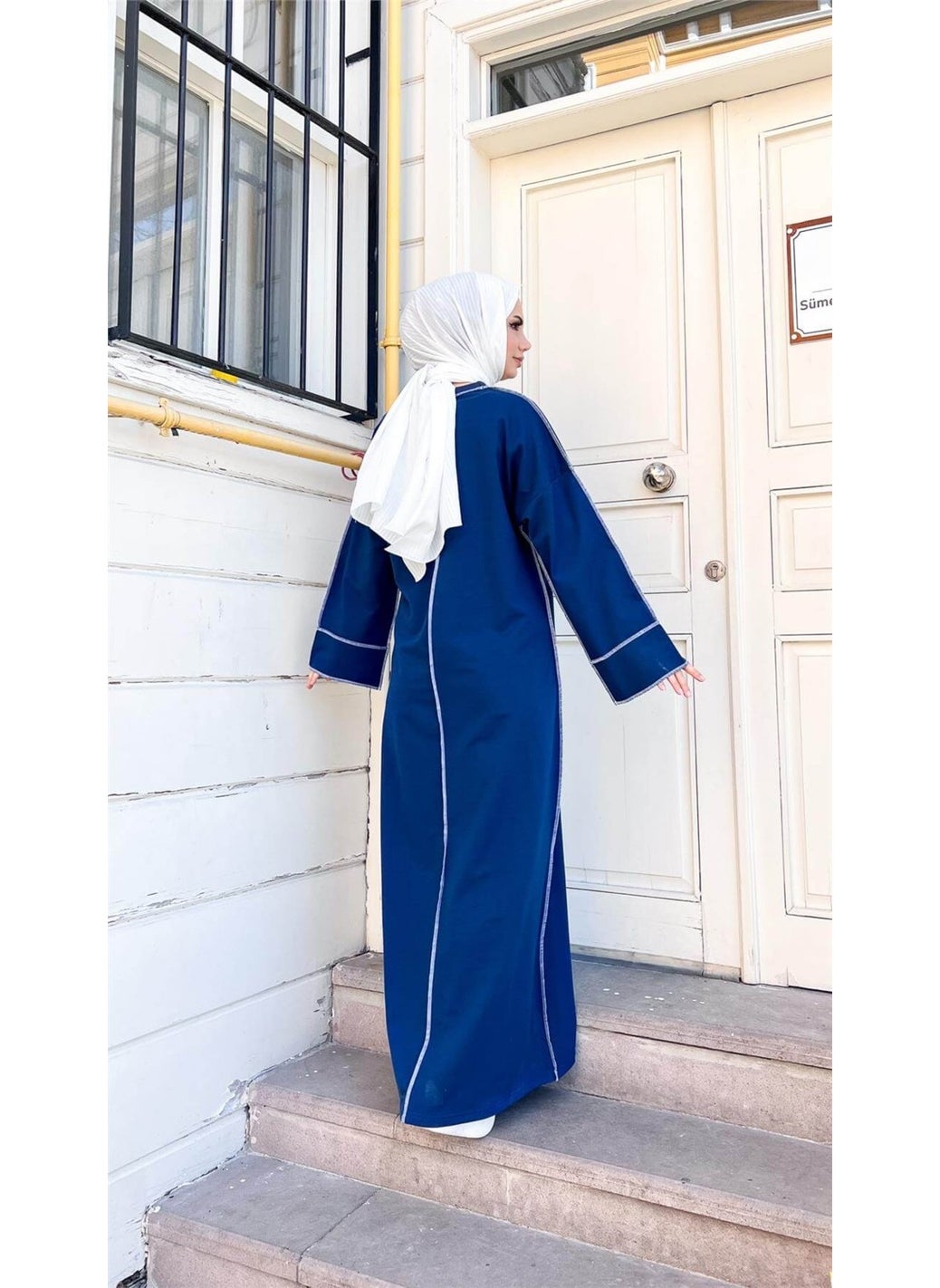 Mevlana Oversize Cotton Dress - 71167.006 - Indigo