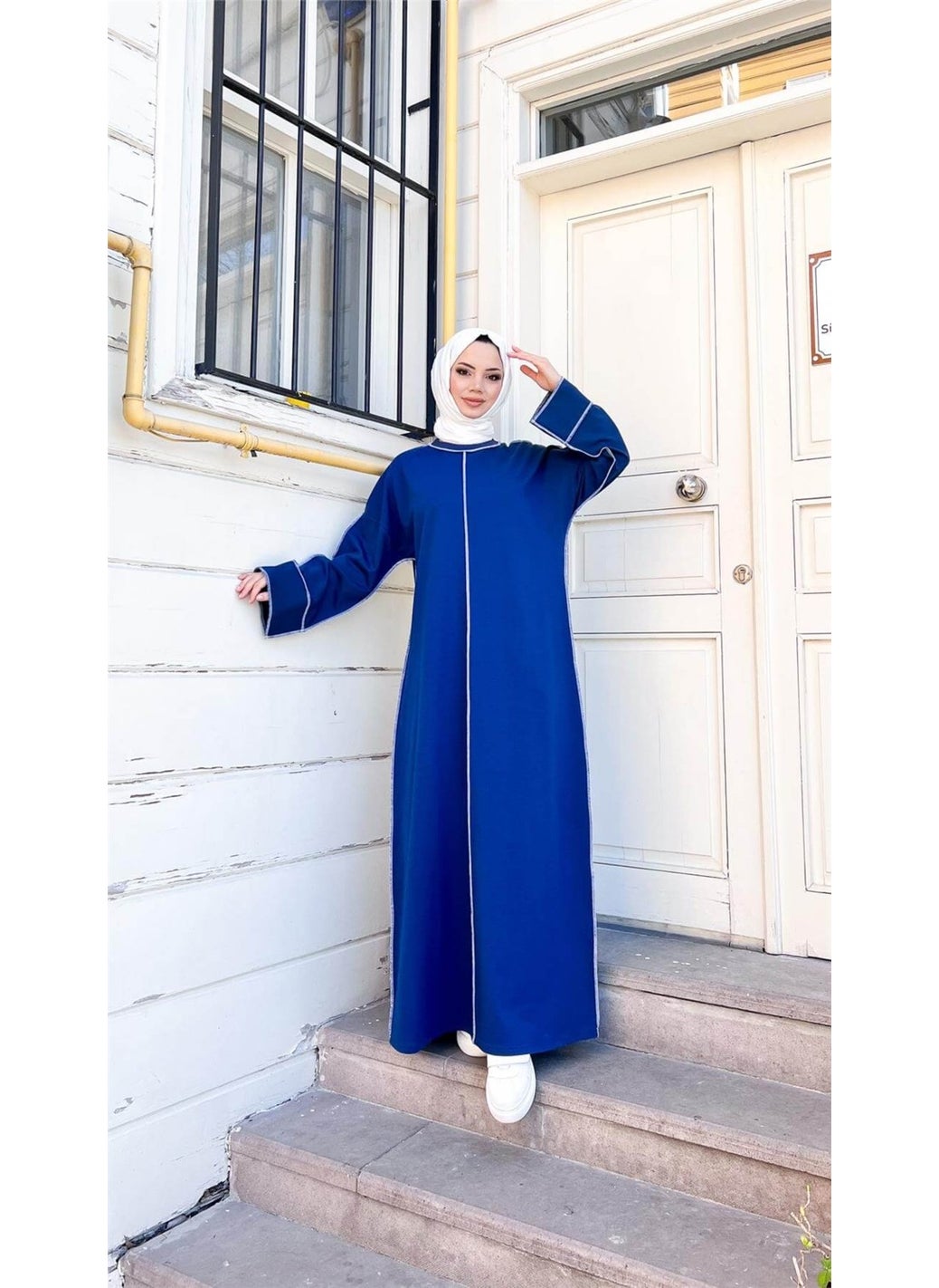 Mevlana Oversize Cotton Dress - 71167.006 - Indigo