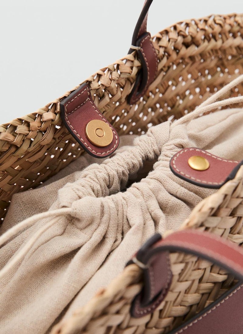 Large Double-Handle Natural Fibre Basket