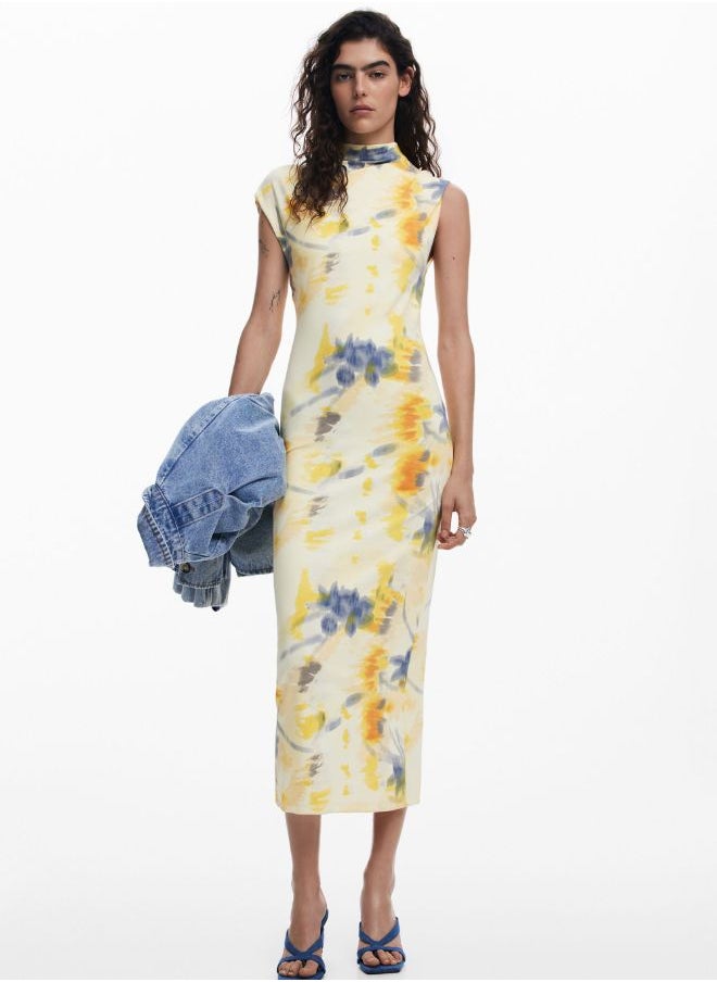 Floral Print Midi Dress
