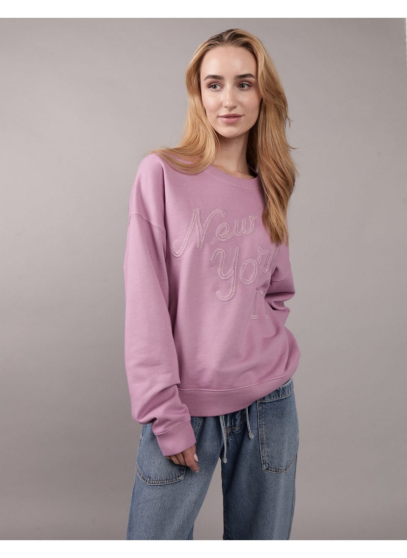 AE Relaxed Fit Destination Graphic Sweatshirt