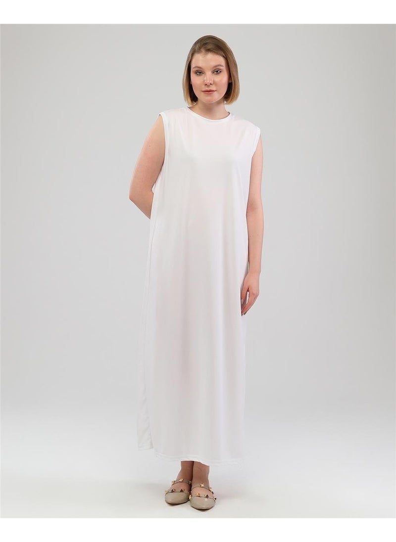 Fashion Show Underwear Plain Basic Sleeveless Dress - 06041.002 - White