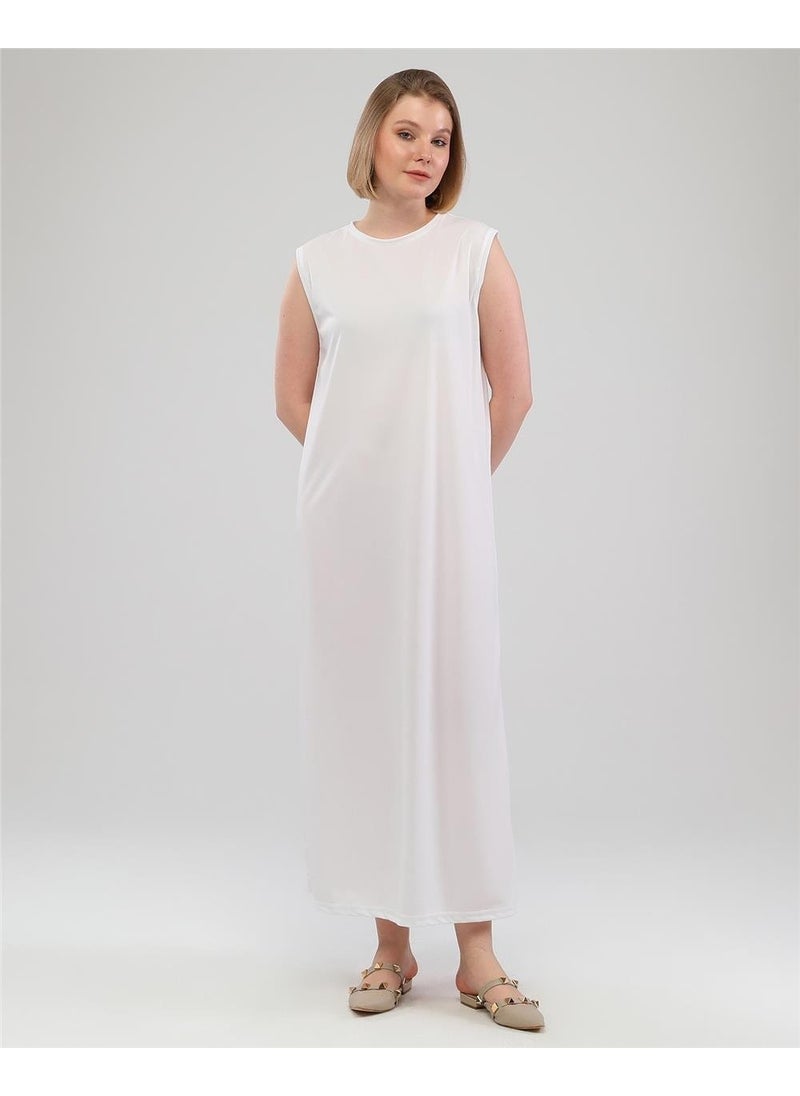 Fashion Show Underwear Plain Basic Sleeveless Dress - 06041.002 - White