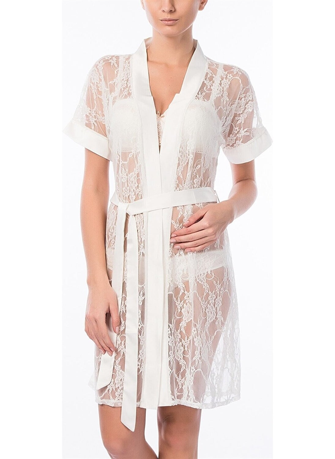4074 Transparent Dressing Gown