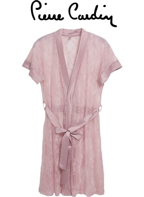 4074 Women's Lace Dressing Gown, Size 40