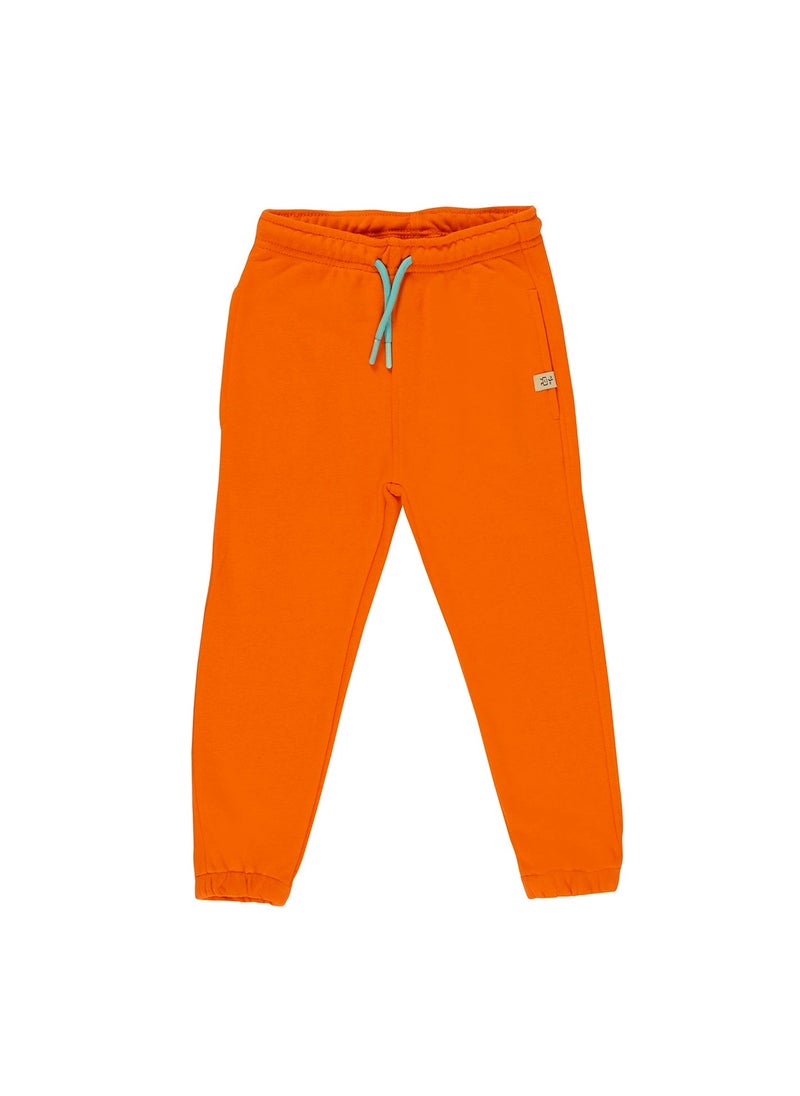 Orange Smiley Joggers
