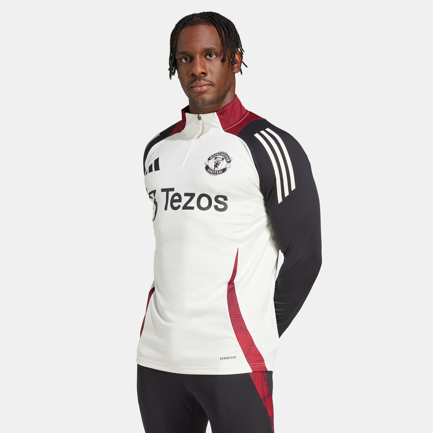 Men's Manchester United Tiro 24 Football Training 1/4-Zip Top