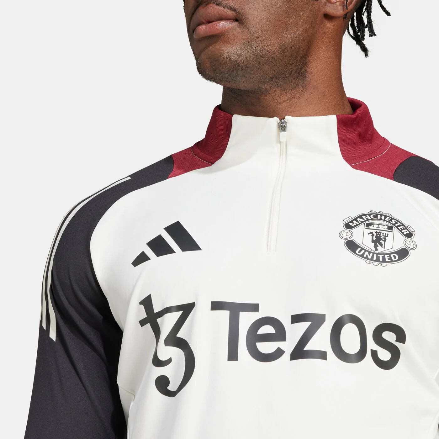 Men's Manchester United Tiro 24 Football Training 1/4-Zip Top