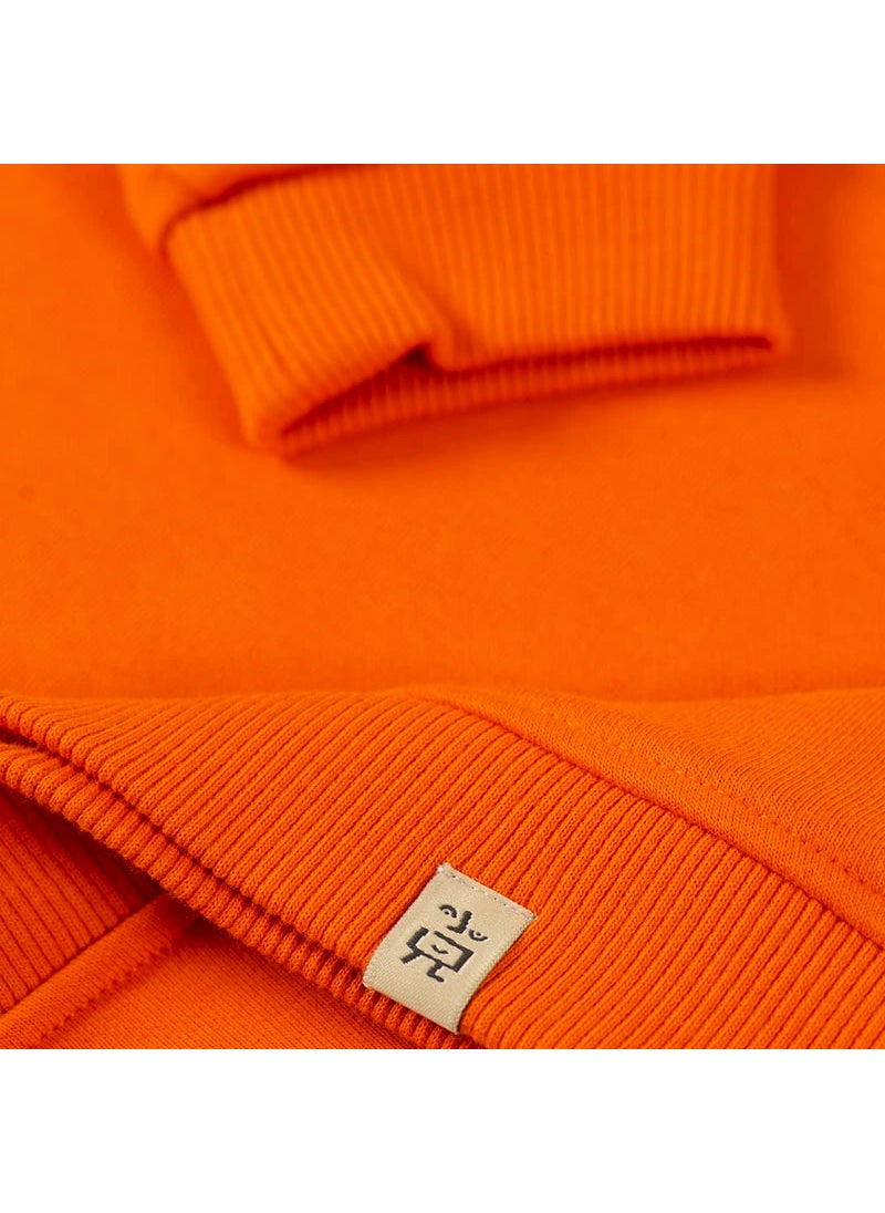 Orange Smiley Sweater