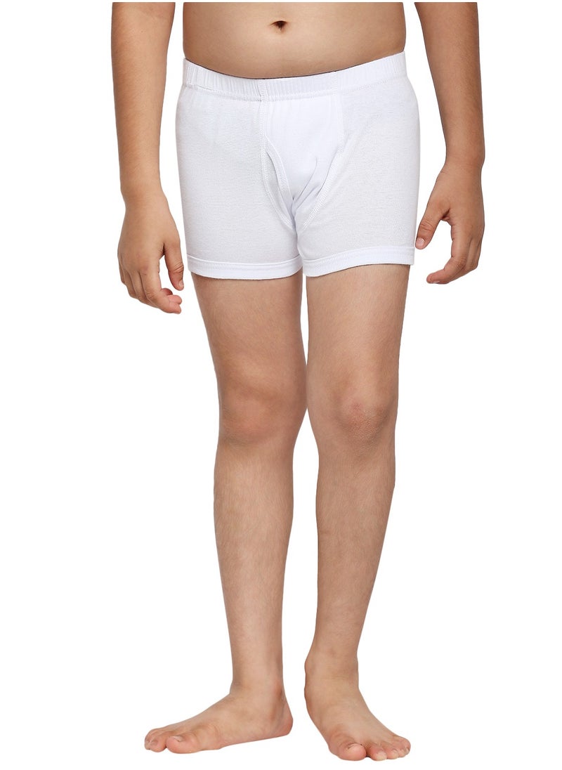 BOY'S COTTON BOXER SHORT BRIEF (PACK OF 3) - WHITE