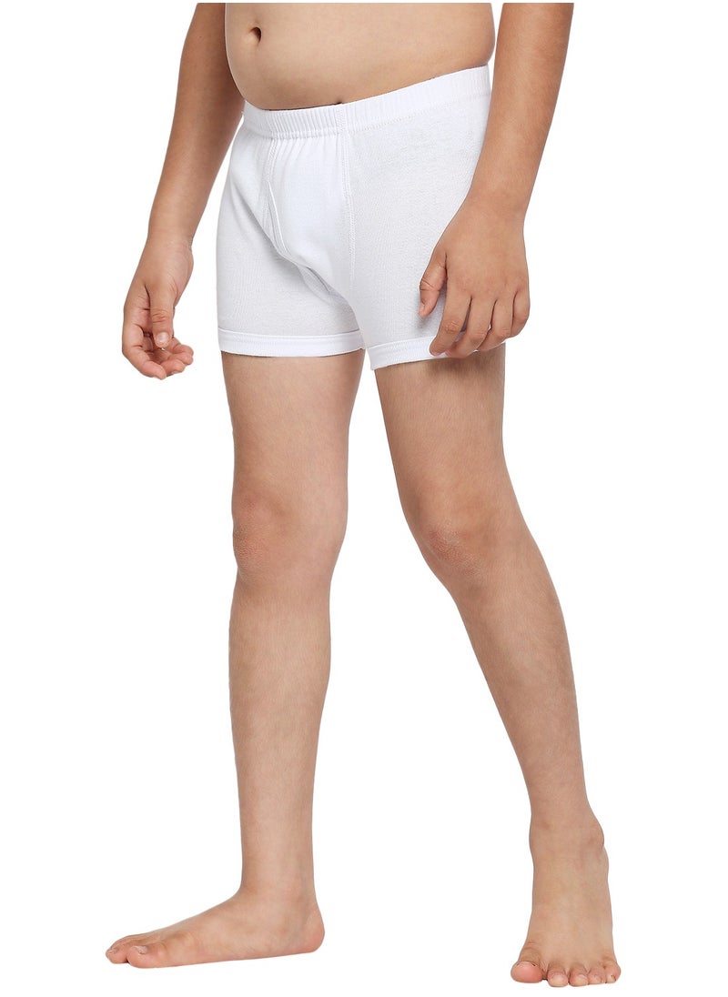 BOY'S COTTON BOXER SHORT BRIEF (PACK OF 3) - WHITE
