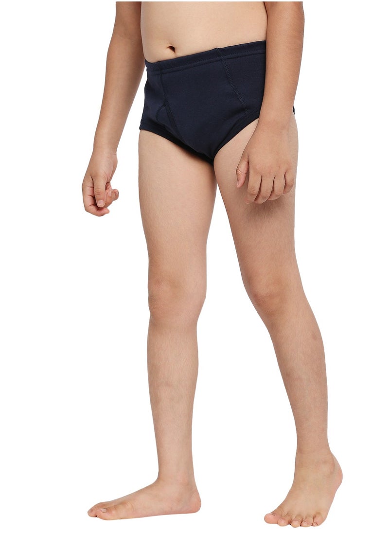 BOY'S COTTON BRIEF (PACK OF 3) - NAVY BLUE