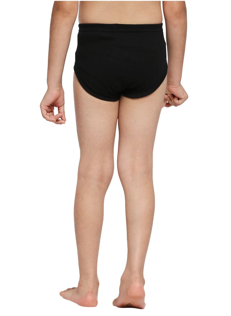 BOY'S COTTON BRIEF (PACK OF 3) - BLACK