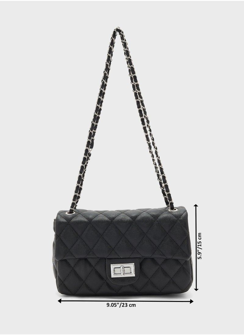 Classic Quilted Crossbody Bag