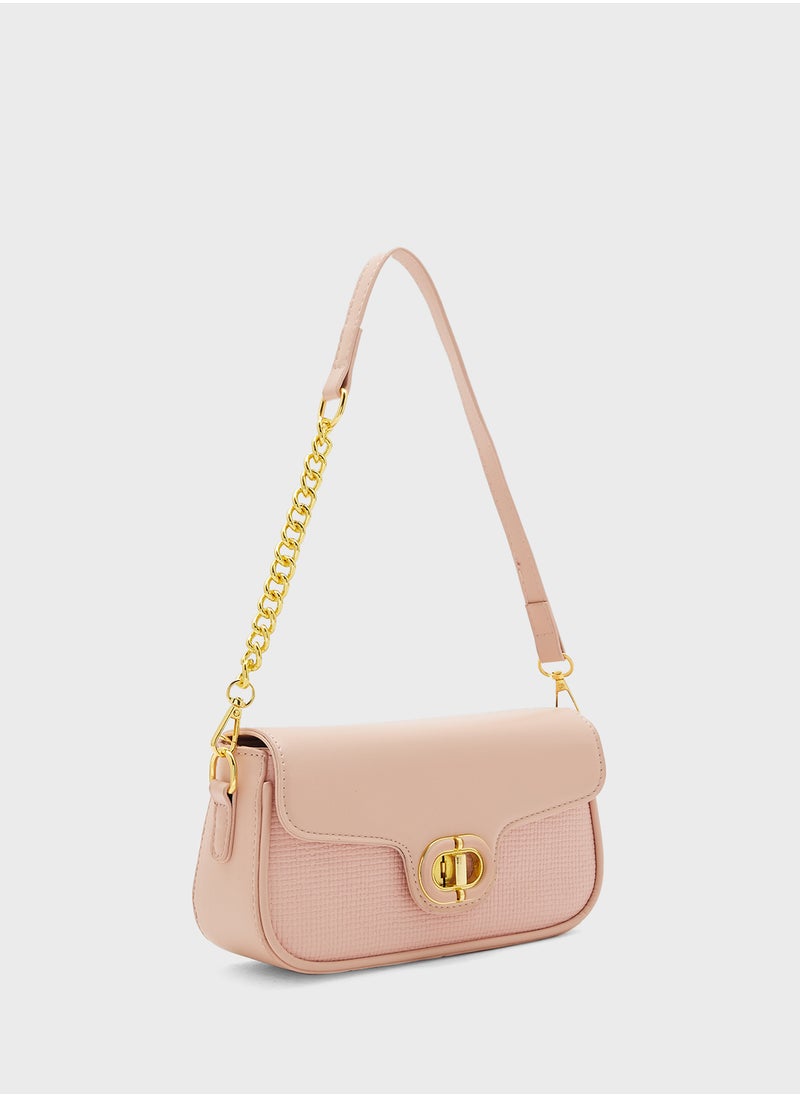 Chain Detail Strap Crossbody