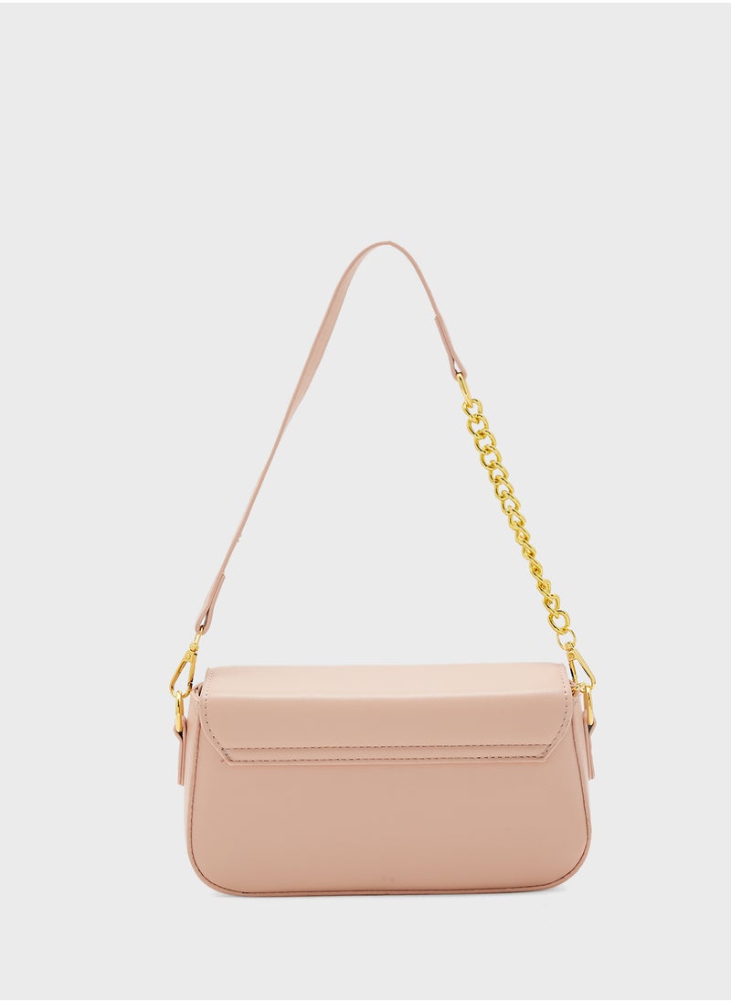 Chain Detail Strap Crossbody