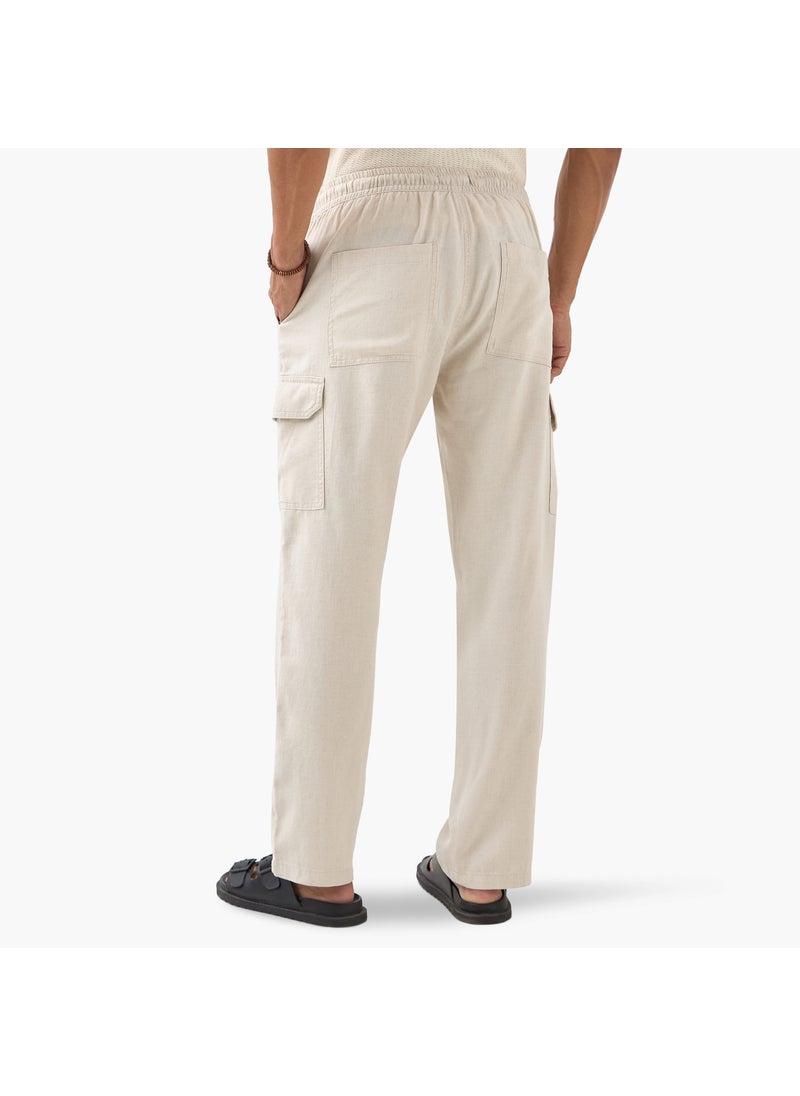 Iconic Cargo Flexi Waist Trousers with Drawstring Closure