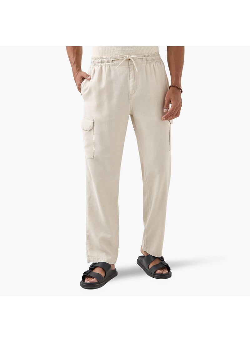 Iconic Cargo Flexi Waist Trousers with Drawstring Closure