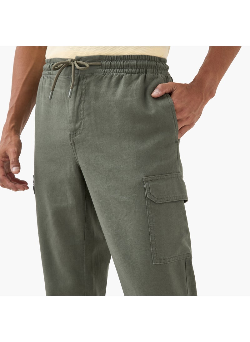 Iconic Cargo Flexi Waist Trousers with Drawstring Closure