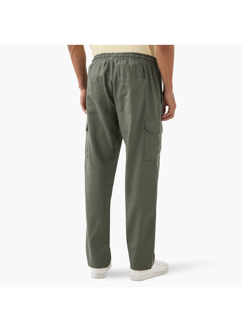 Iconic Cargo Flexi Waist Trousers with Drawstring Closure