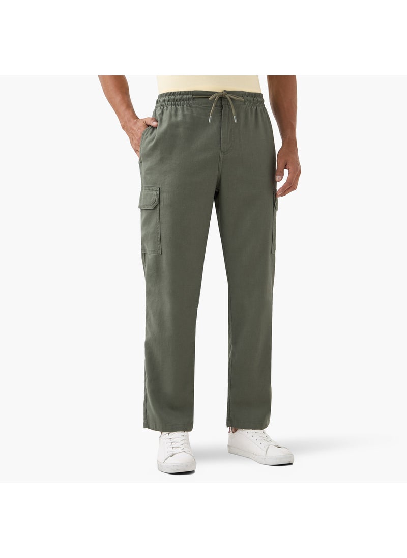 Iconic Cargo Flexi Waist Trousers with Drawstring Closure