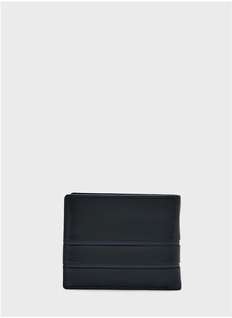 Mike Blue Leather Wallet for Men