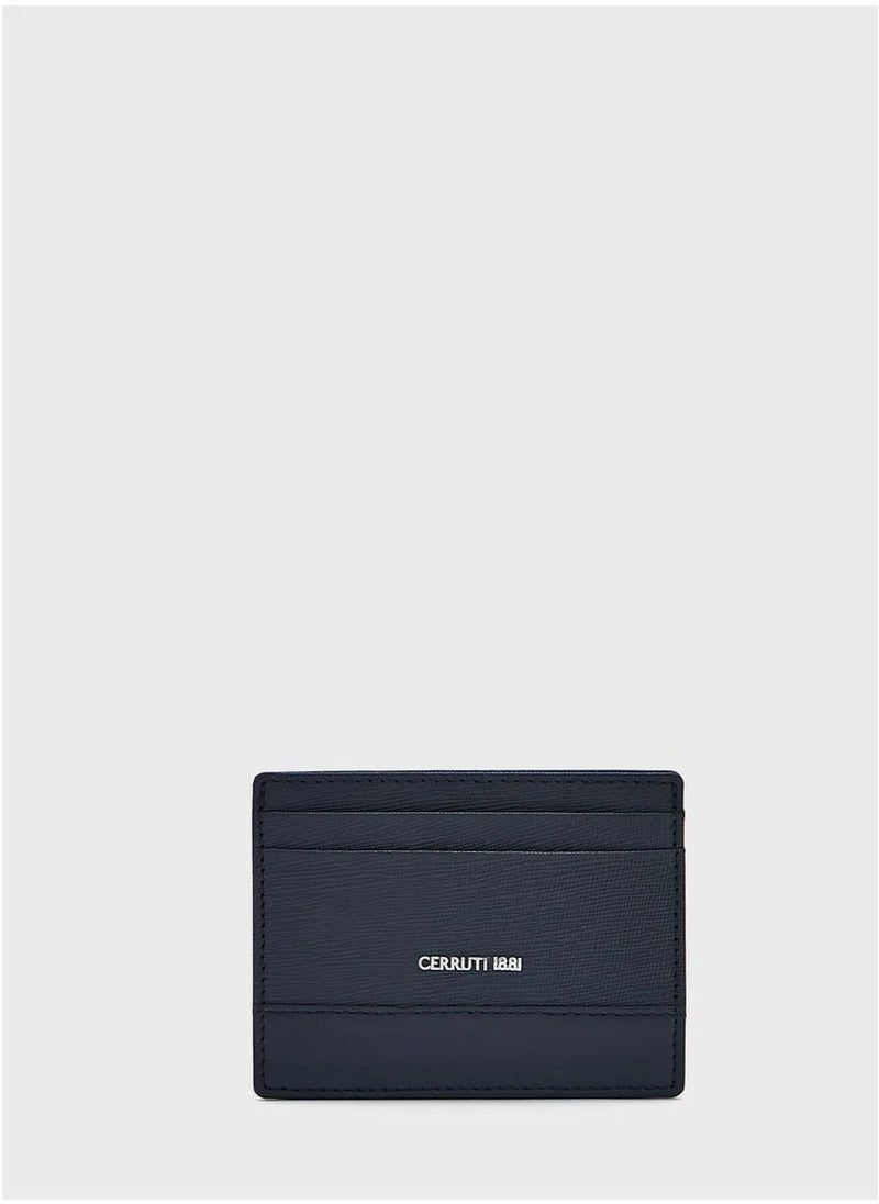 Antoine Blue Leather Card Holder for Men