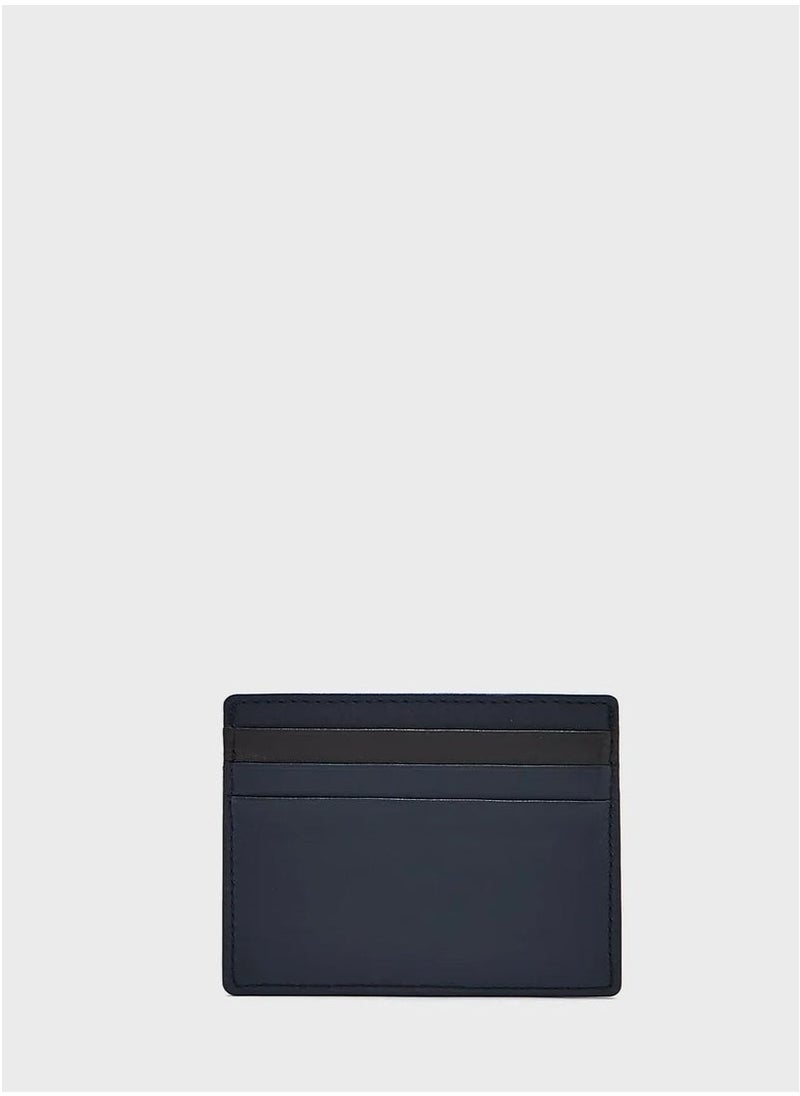 Antoine Blue Leather Card Holder for Men
