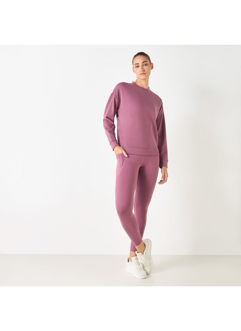 Crew Neck Sweatshirt with Long Sleeves