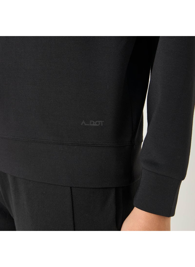 Crew Neck Sweatshirt with Long Sleeves