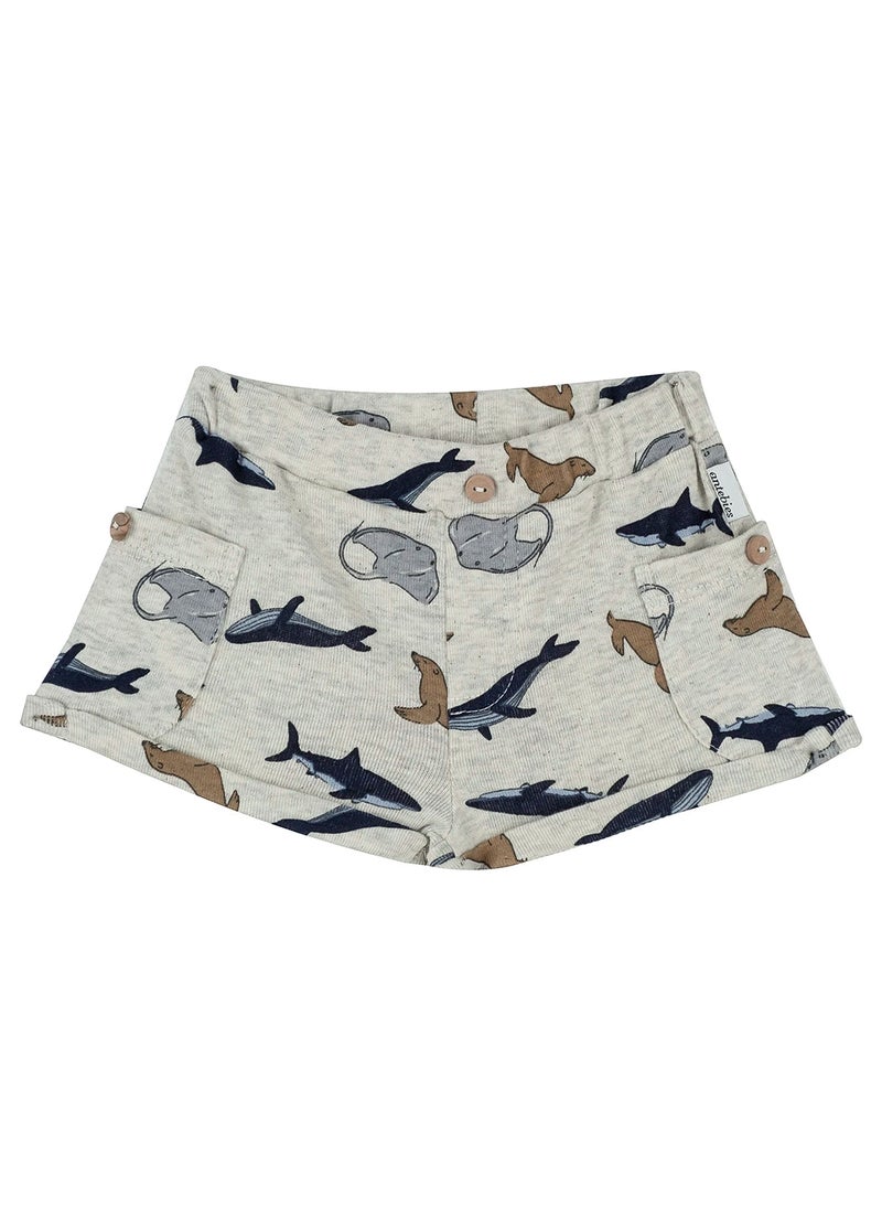 Fish and Fun Print Short