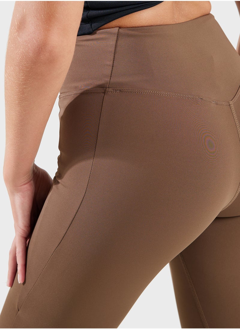 High Rise Seamless Flared Leggings
