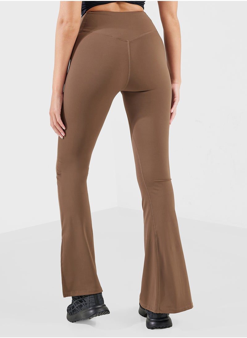 High Rise Seamless Flared Leggings