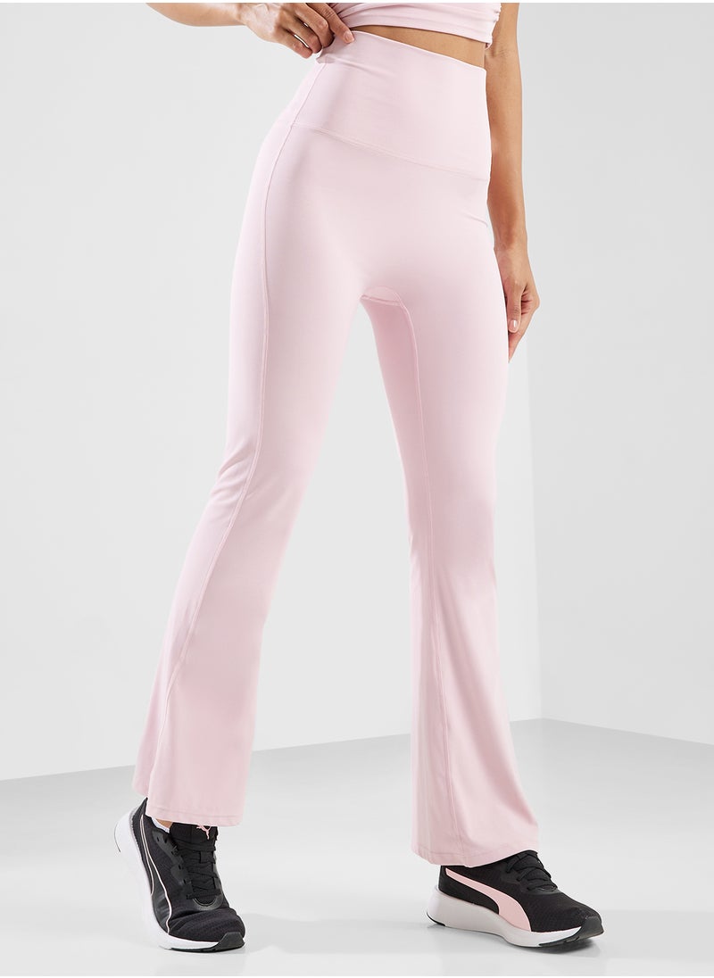 Mid Rise Ankle Length Flared Pants