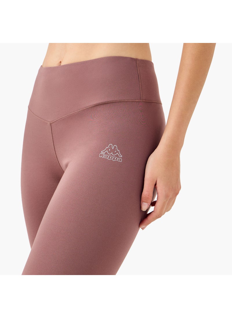 Kappa Logo Print Panelled Leggings