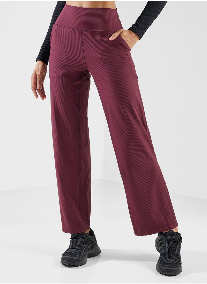 Mid Rise Straight Fit Training Pants