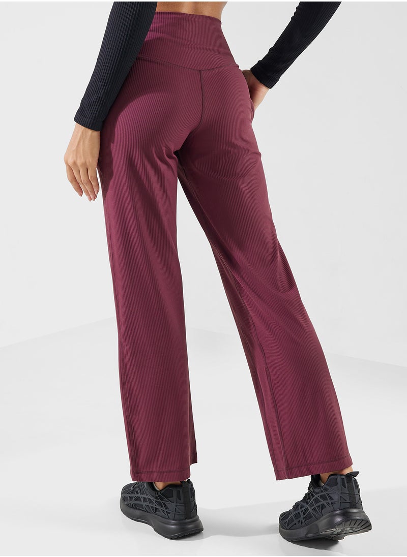 Mid Rise Straight Fit Training Pants