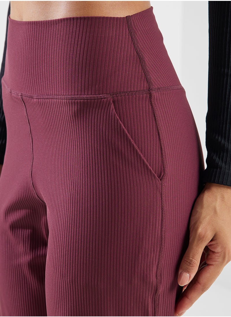 Mid Rise Straight Fit Training Pants
