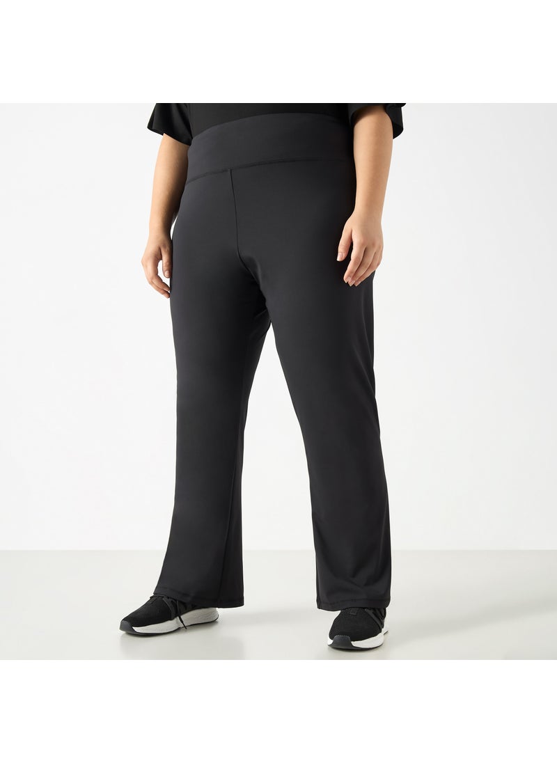 Flared Leggings with Elasticated Waistband