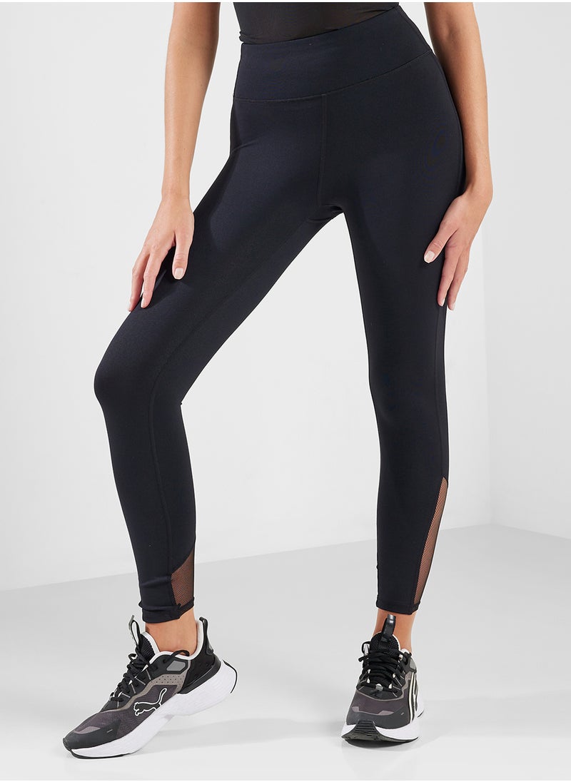 High Rise Legging With Mesh Panel