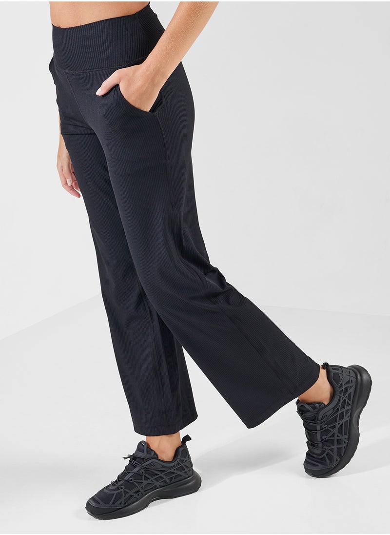Mid Rise Straight Fit Training Pants