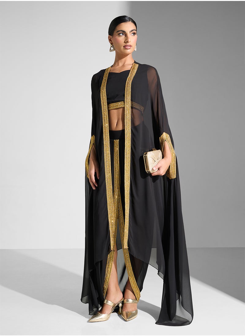 3PCS Set Long Sleeves Skirts & Top