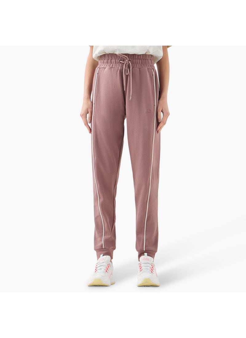 Kappa Contrast Piping Detail Joggers with Drawstring Closure