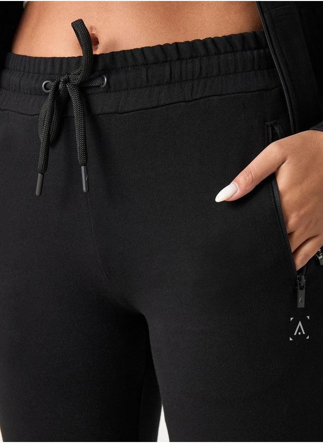 Cuffed Jog Pants with Elasticised Waistband and Drawstring